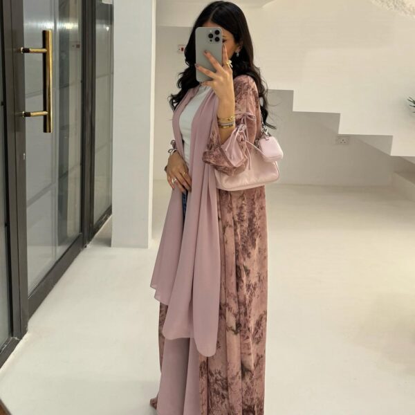 img_2115 Pink floral abaya&hijab