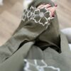 Two-piece embroidered abaya set(abaya+ inner dress)